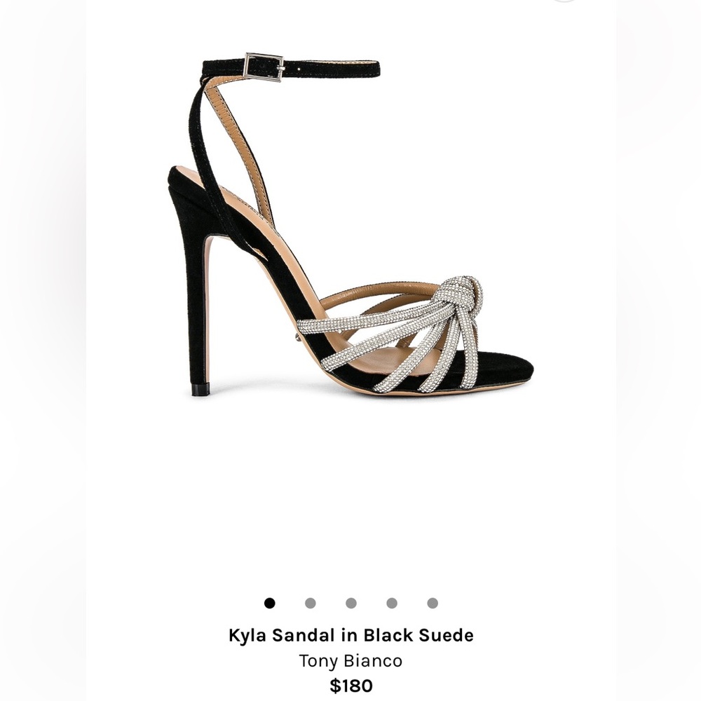 Kyla Sandal in Black Suede